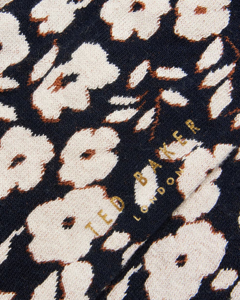 COLDDAY-Socks-Step into style with our floral COLDDAY crew socks. With a soft cotton blend and a functional crew length fit, these socks are both fashionable and versatile. Crew socks Cotton blend Jacquard floral print Metallic logo detail Cuffed ankle- Ted Baker Romania